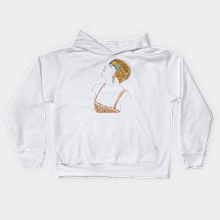 flapper girl Kids Hoodie